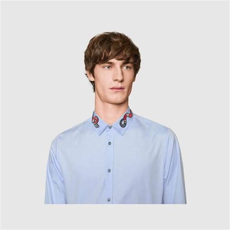 royal blue gucci shirt|gucci oxford shirt.